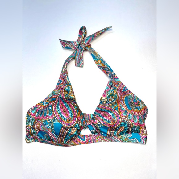 Parsley Reversible Halter Two-Piece Bikini Swim Set - Picture 3 of 10